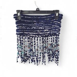 Custom Festival Beaded Fringe Crop Top